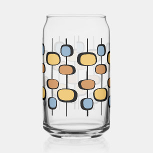 70s vibe flowers can glass