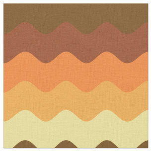 70s vintage brown yellow orange wave stripes fabri fabric
