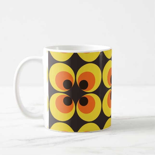 70s Wallpaper Coffee Mug (Left)