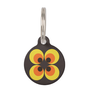 70s Wallpaper Pet Tag