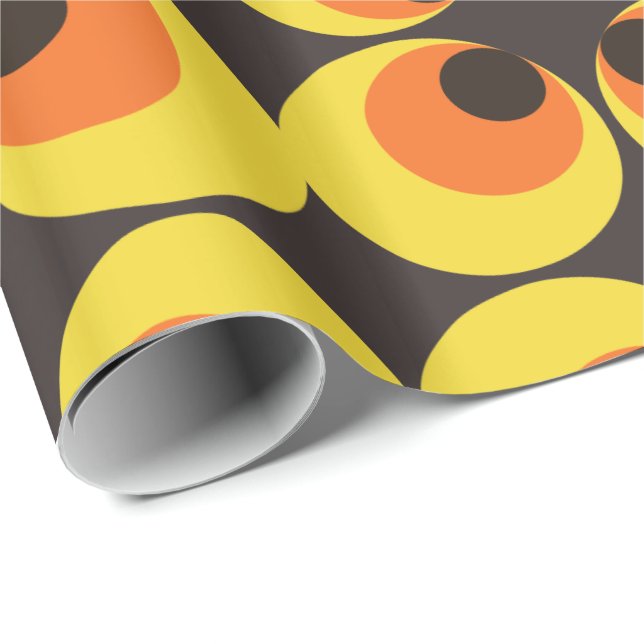 70s Wallpaper Wrapping Paper (Roll Corner)