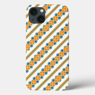 70's years circle rows iPhone 13 case