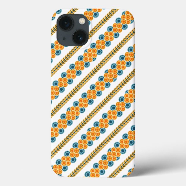 70's years circle rows Case-Mate iPhone case (Back)