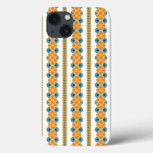 70's years circle rows iPhone 13 case