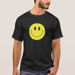 70S Yellow Smiley Face Cute Happy Smile Face Smili T-Shirt