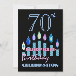 70th - 79th SURPRISE Birthday Party Invitation