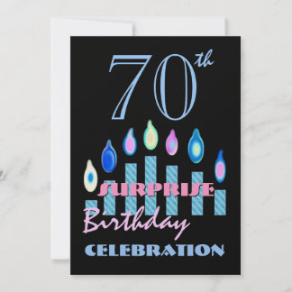 70th - 79th SURPRISE Birthday Party Invitation