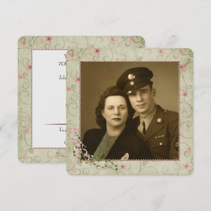 70th Anniversary Party with Photo Invitation