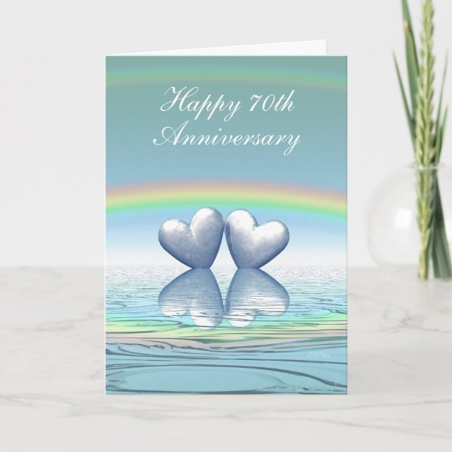 70th Anniversary Platinum Hearts Card (Front)