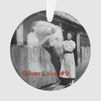 70th Anniversary Silver Lace #9 Ornament