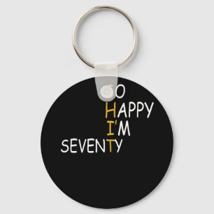 70th Birthday 1952 70 Years Old Happy Im Seventy Key Ring