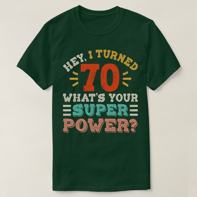 70th Birthday 5 T-Shirt (Design Front)