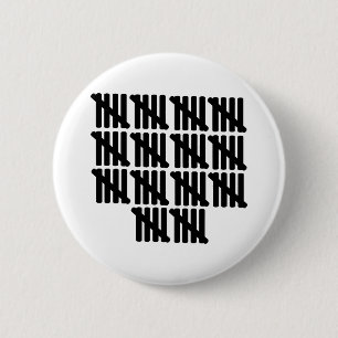 70th birthday 6 cm round badge