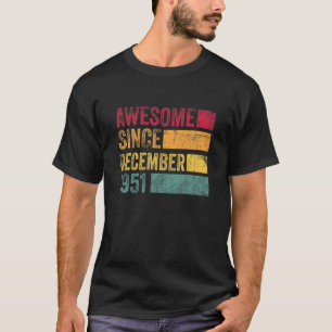 70Th Birthday 70 Years Old Vintage December 1951 M T-Shirt