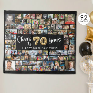 70th Birthday 92 Photos Cheers To 70 Years Tapestry