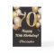 70th Birthday Black and Gold Balloons Confetti