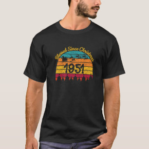 70Th Birthday Blessed Since Christmas 1951 70 Year T-Shirt