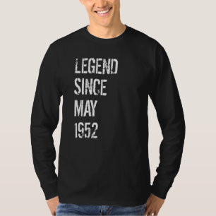 70th Birthday Boys Girls Born May 1952 70 Year Old T-Shirt