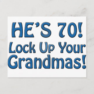 70th Birthday Card