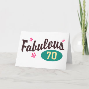 70th Birthday Card