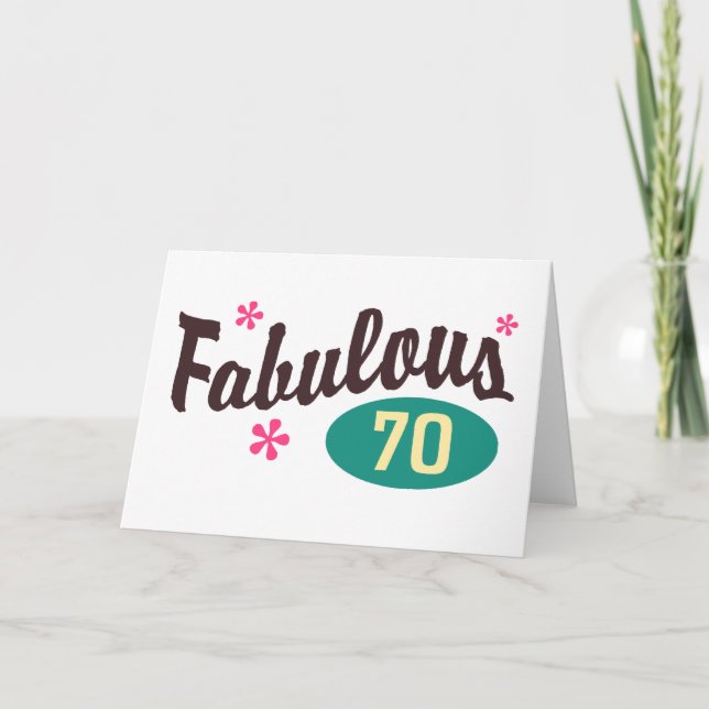 70th Birthday Card (Front)