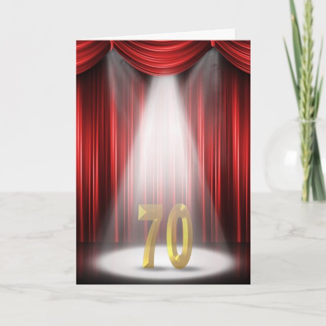 70th Birthday Card (Front)