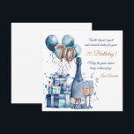 70th Birthday Card Personalised for Men<br><div class="desc">Celebrate a milestone in style with our personalised 70th birthday card designed just for men. This premium-quality card features a customisable message, name, and photo upload option, making it a truly unique keepsake for the special occasion. Whether you're gifting it to a dad, grandfather, husband, or friend, this card strikes...</div>