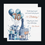 70th Birthday Card Personalised for Men<br><div class="desc">Celebrate a milestone in style with our personalised 70th birthday card designed just for men. This premium-quality card features a customisable message, name, and photo upload option, making it a truly unique keepsake for the special occasion. Whether you're gifting it to a dad, grandfather, husband, or friend, this card strikes...</div>