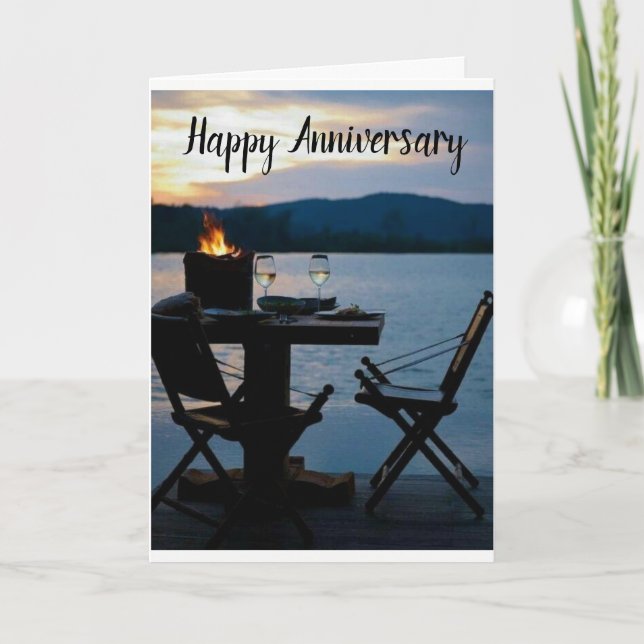 "70th BIRTHDAY" CELEBRATE LAKE STYLE Card (Front)