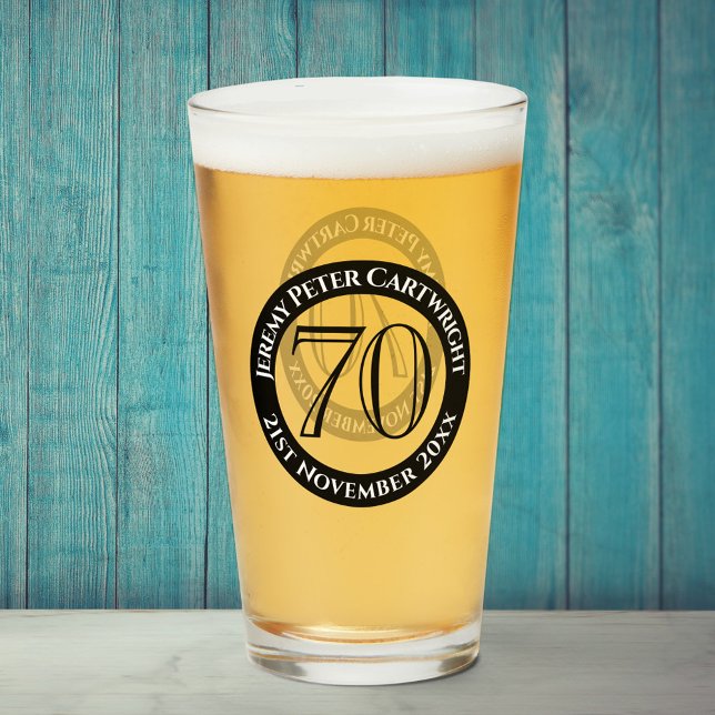 70th Birthday Celebration Glass (Creator Uploaded)