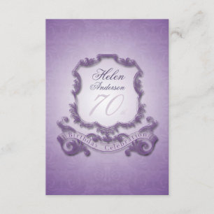 70th Birthday Celebration Vintage Frame Invitation