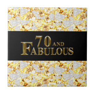 70th Birthday Ceramic Tile