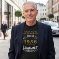 70th Birthday Classic Vintage 1956 Legendary Black