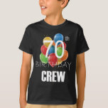 70th Birthday Crew 70 Party Crew Group Boy T-Shirt<br><div class="desc">70th Birthday Crew 70 Party Crew Group Friends BDay design Gift Tee Boy T-shirt Classic Collection.</div>