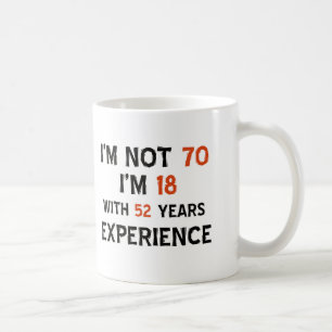 70th birthday designs coffee mug