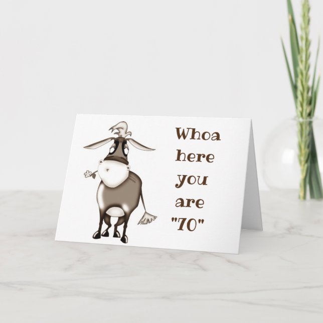 **70th BIRTHDAY** DO NOT BE ONE OF THESE! Card (Front)