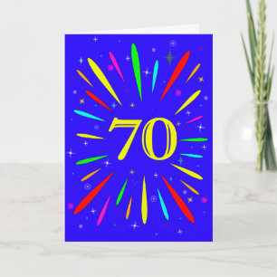 70th Birthday Explosion Card
