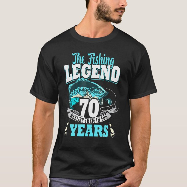 70th birthday fishing 70 Year Old fisherman 1953 3 T-Shirt (Front)