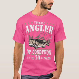 70Th Birthday Fishing 70 Year Old Fisherman 1953 T-Shirt