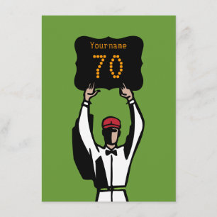 70th Birthday Football Party Invitation - Official