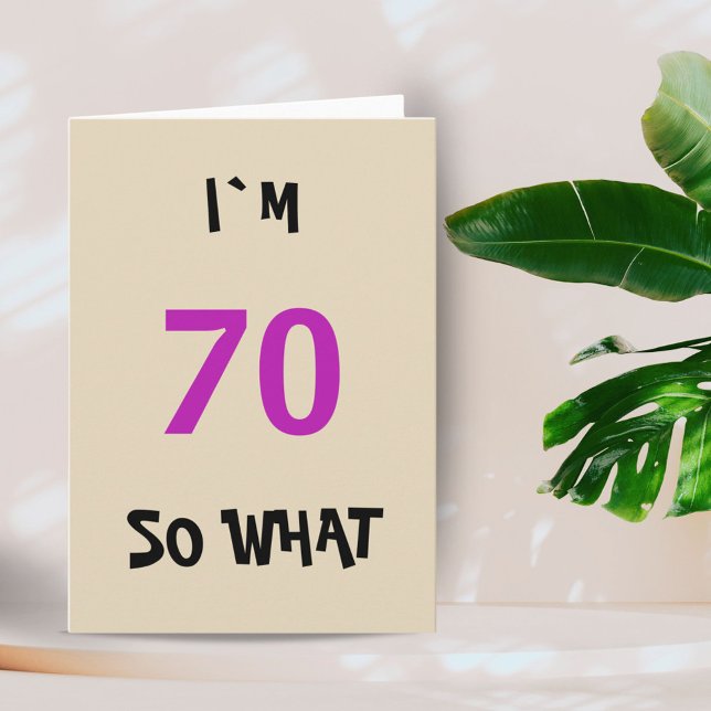 70th Birthday for Her Funny Card (Creator Uploaded)