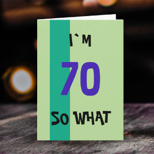 70th Birthday for Him Funny Card