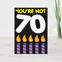 70th Birthday Funny Tariff