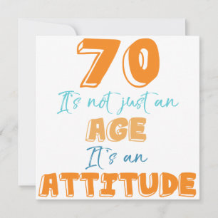 70th Birthday Gag Gift Card