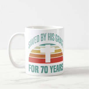 70th Birthday Gift For Christians Coffee Mug