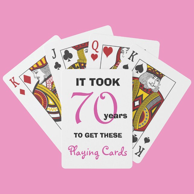 70th Birthday Gift Ideas for Her - Playing Cards (Creator Uploaded)