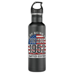 70th Birthday Gifts Men Vintage 1952 70 Years Old 710 Ml Water Bottle