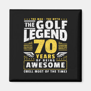 70th Birthday Golf Player 70 Years Old Golfer  Magnet