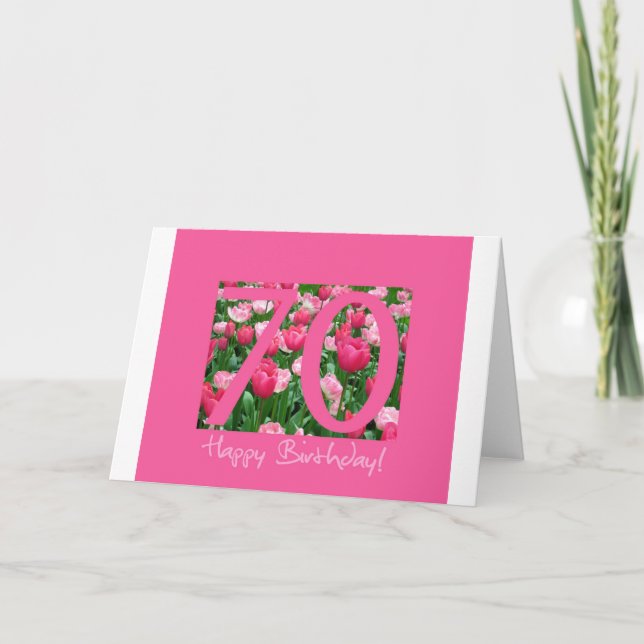 70th birthday greeting card (Front)
