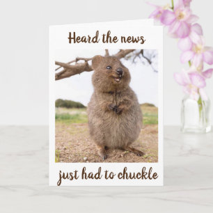**70th BIRTHDAY** HUMOR FROM THE HAMSTER! Card